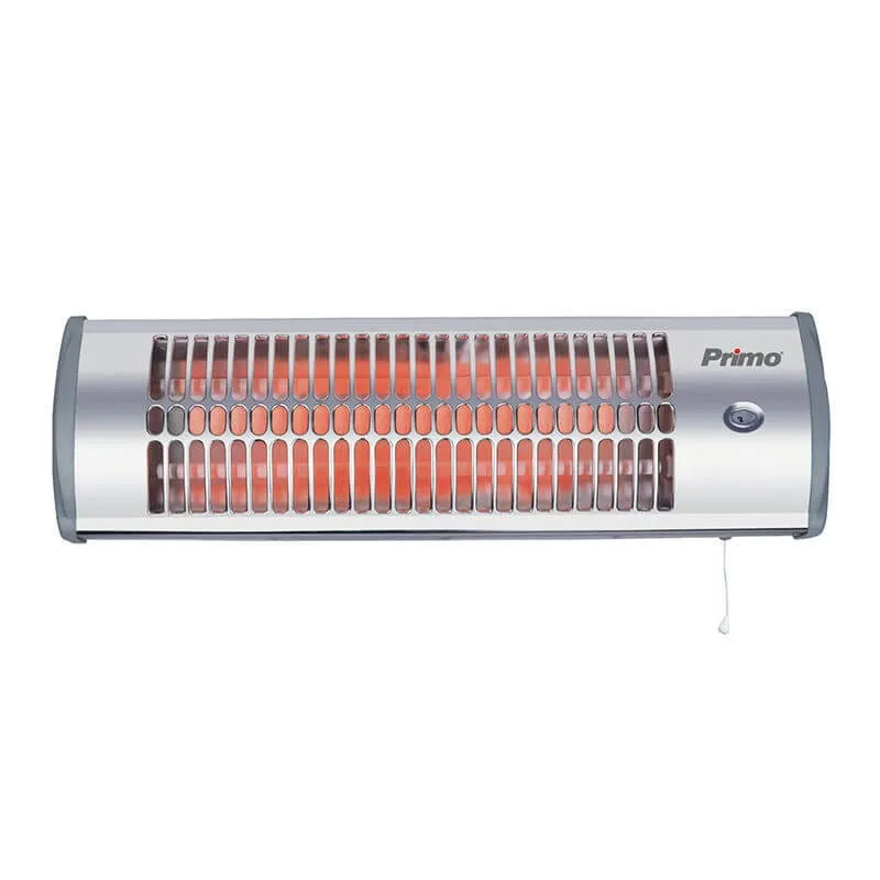 Επιτοίχια θερμάστρα χαλαζία μπάνιου 1500W ασημί